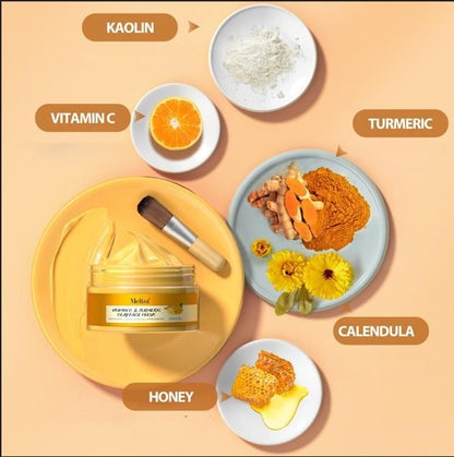 Vitamin C & Turmeric Clay Mask - Deep Cleansing 50gm